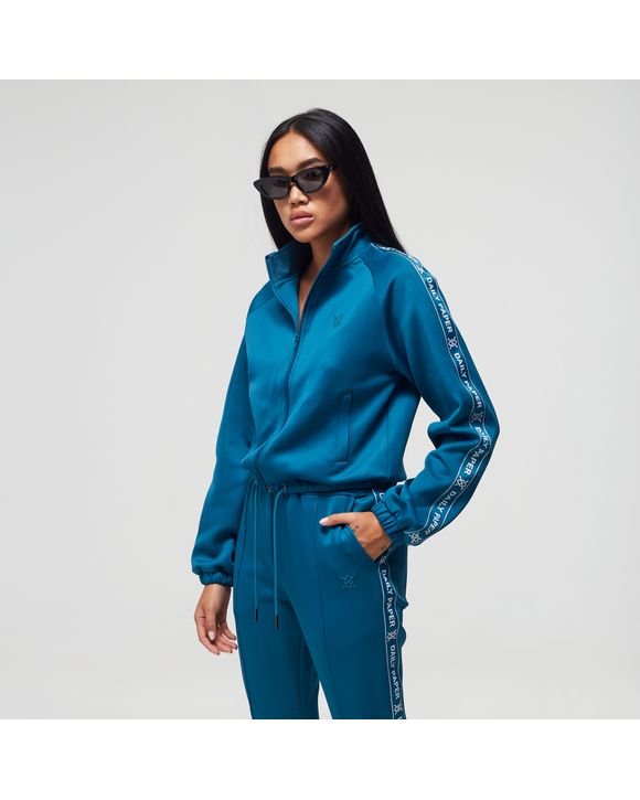 Henstilling kalligrafi perle Daily Paper WMNS etape track JAcket Blue | BSTN Store