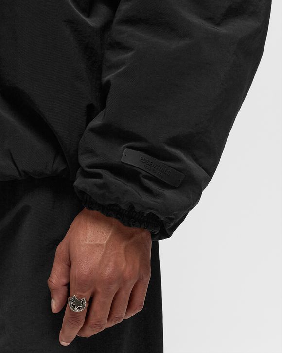 Fear of God Essentials MILITARY NYLON HOODED JACKET Black Fear of God Essentials MILITARY NYLON HOODED JACKET Black