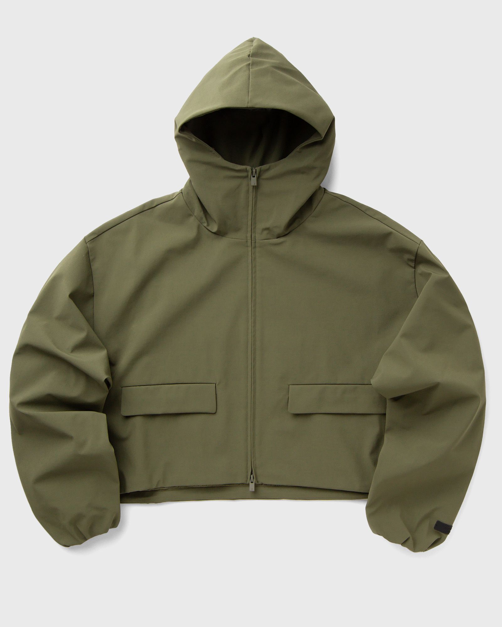 BONDED NYLON HOODED ANORAK
