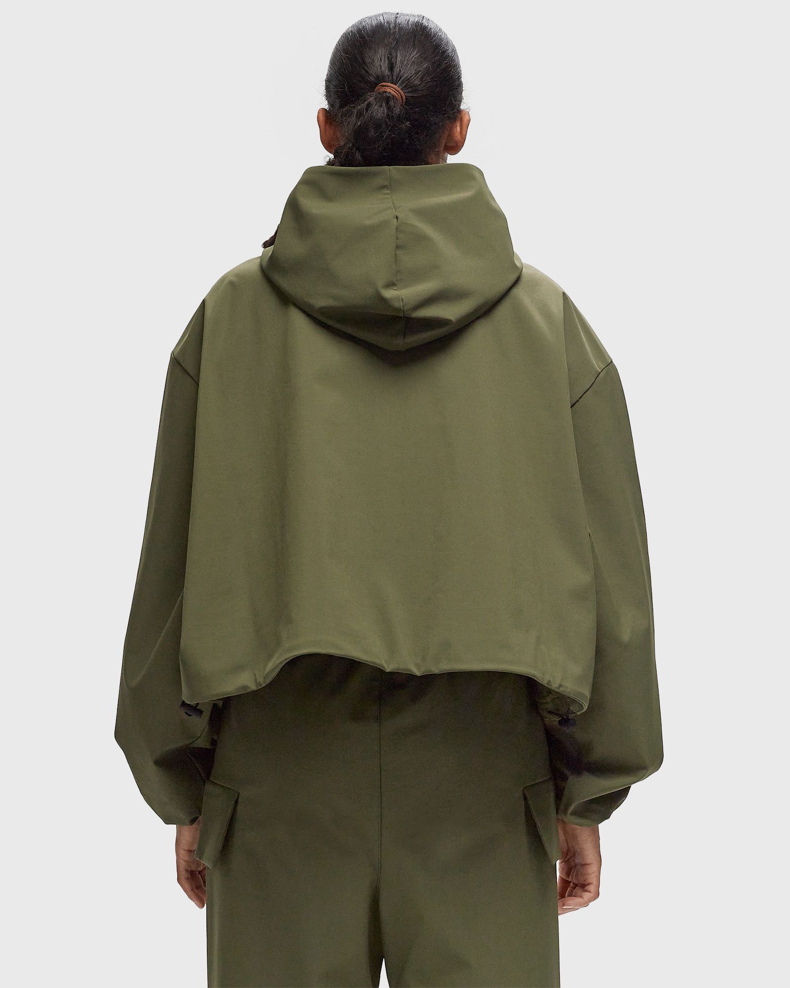 BONDED NYLON HOODED ANORAK