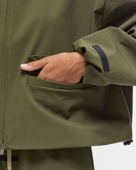 BONDED NYLON HOODED ANORAK