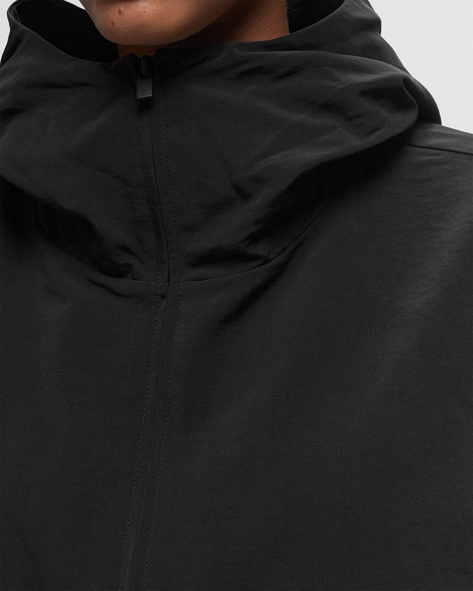 NYLON CROPPED HOODED ANORAK