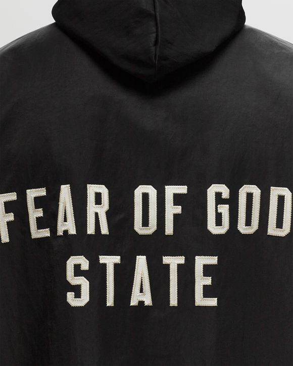 Fear of God Essentials TEXTURED NYLON HOODED COACHES JACKET