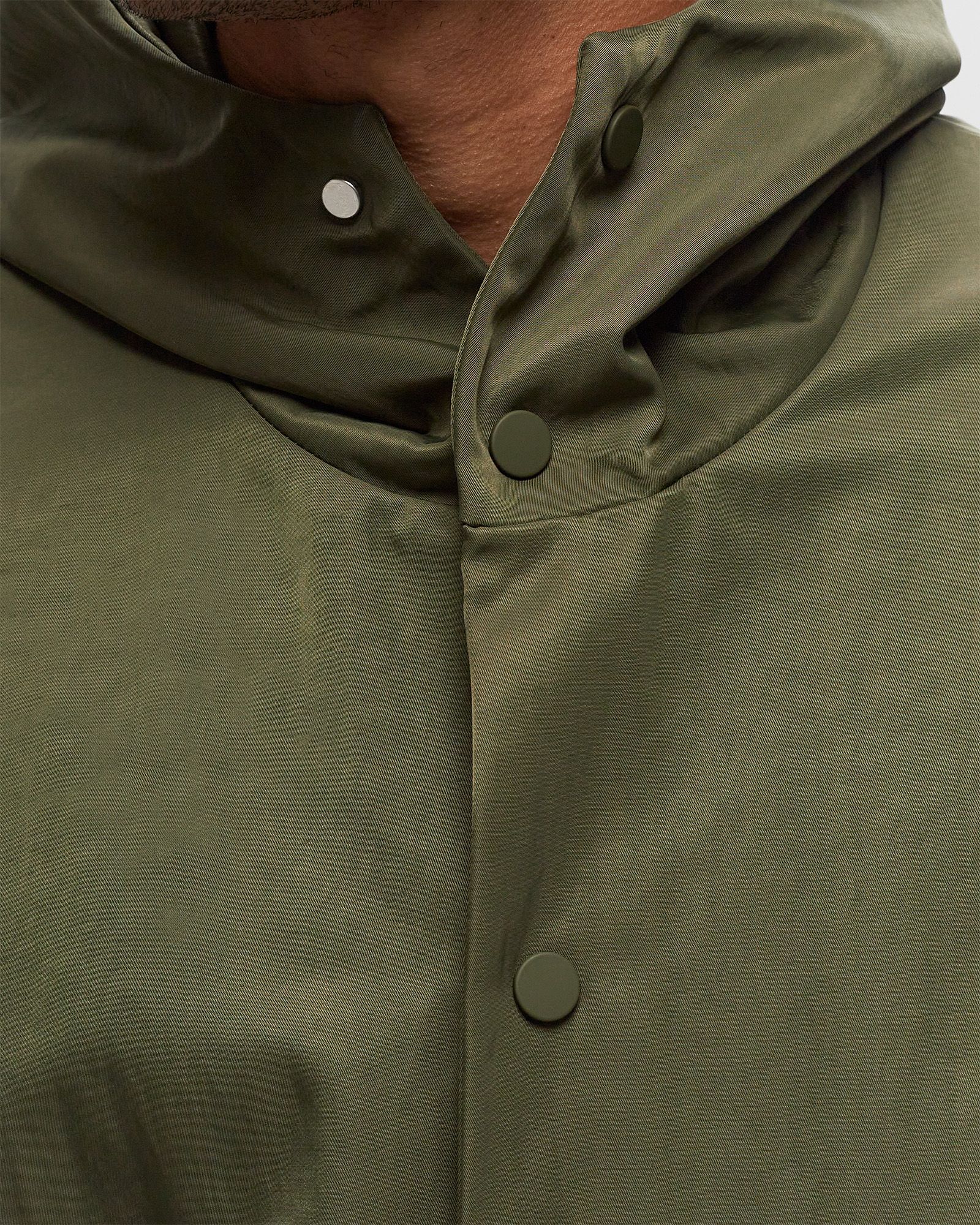 TEXTURED NYLON HOODED COACHES JACKET