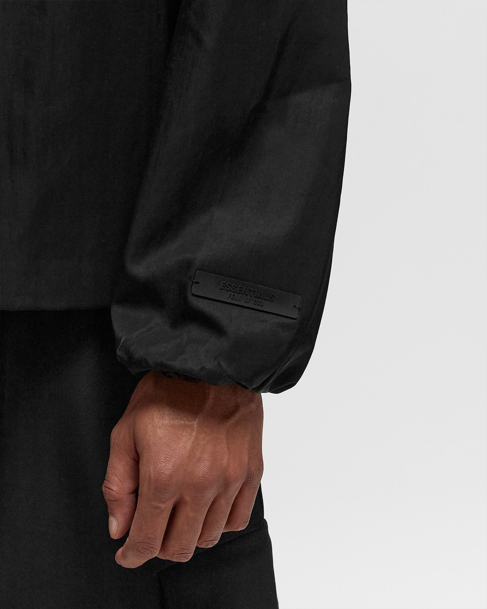 TEXTURED NYLON TRUCKER JACKET