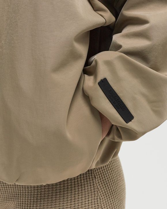 TEXTURED NYLON HOODED BOMBER