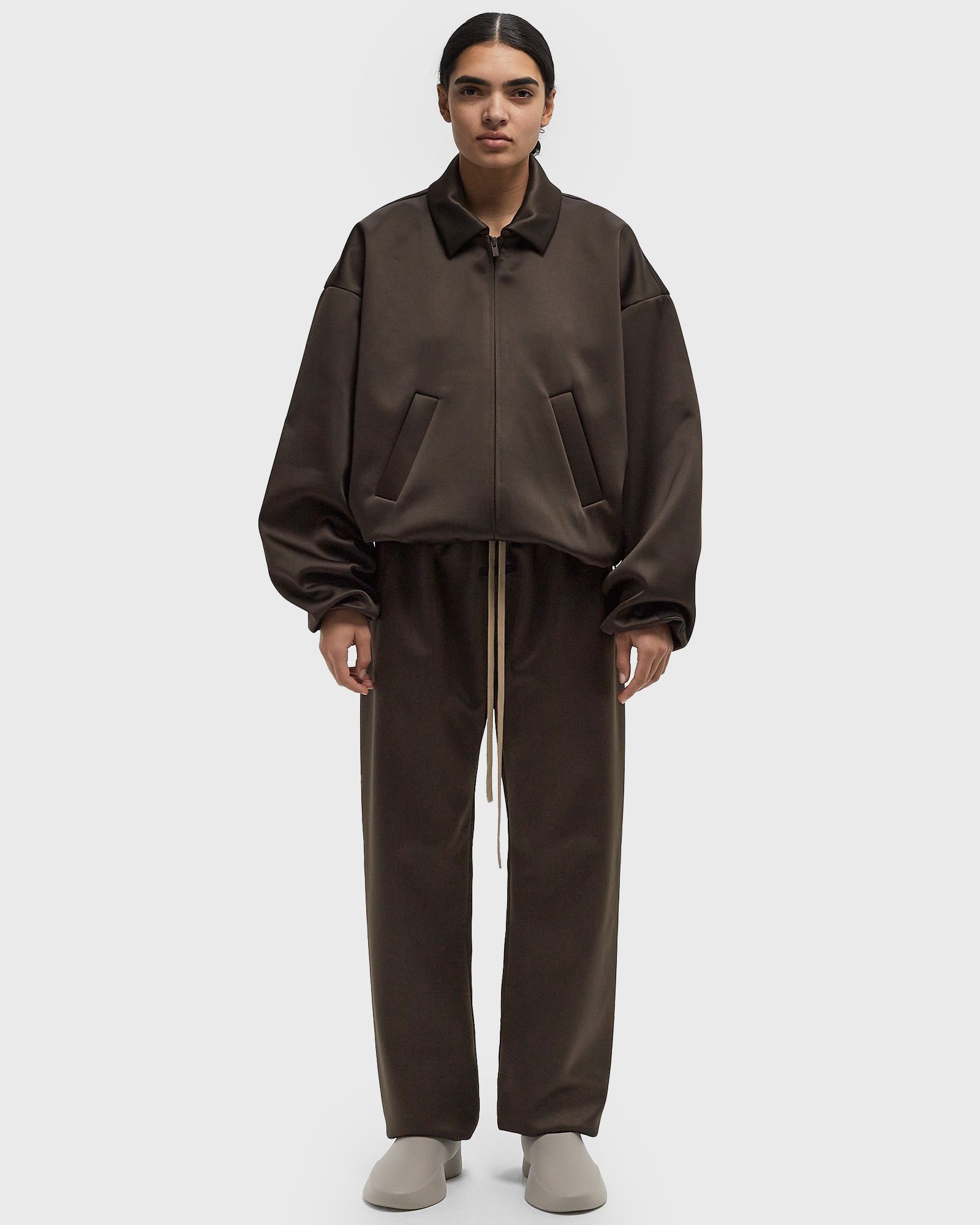 SATIN NYLON BOMBER JACKET (UNFILLED)