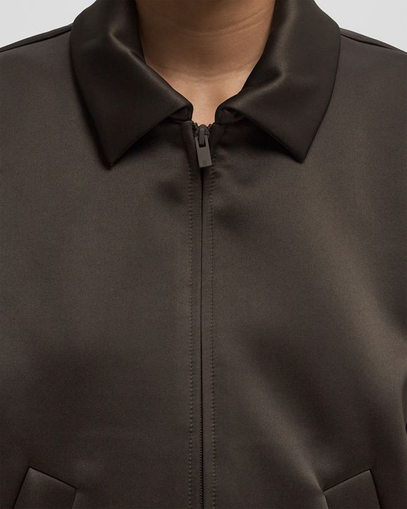 SATIN NYLON BOMBER JACKET (UNFILLED)