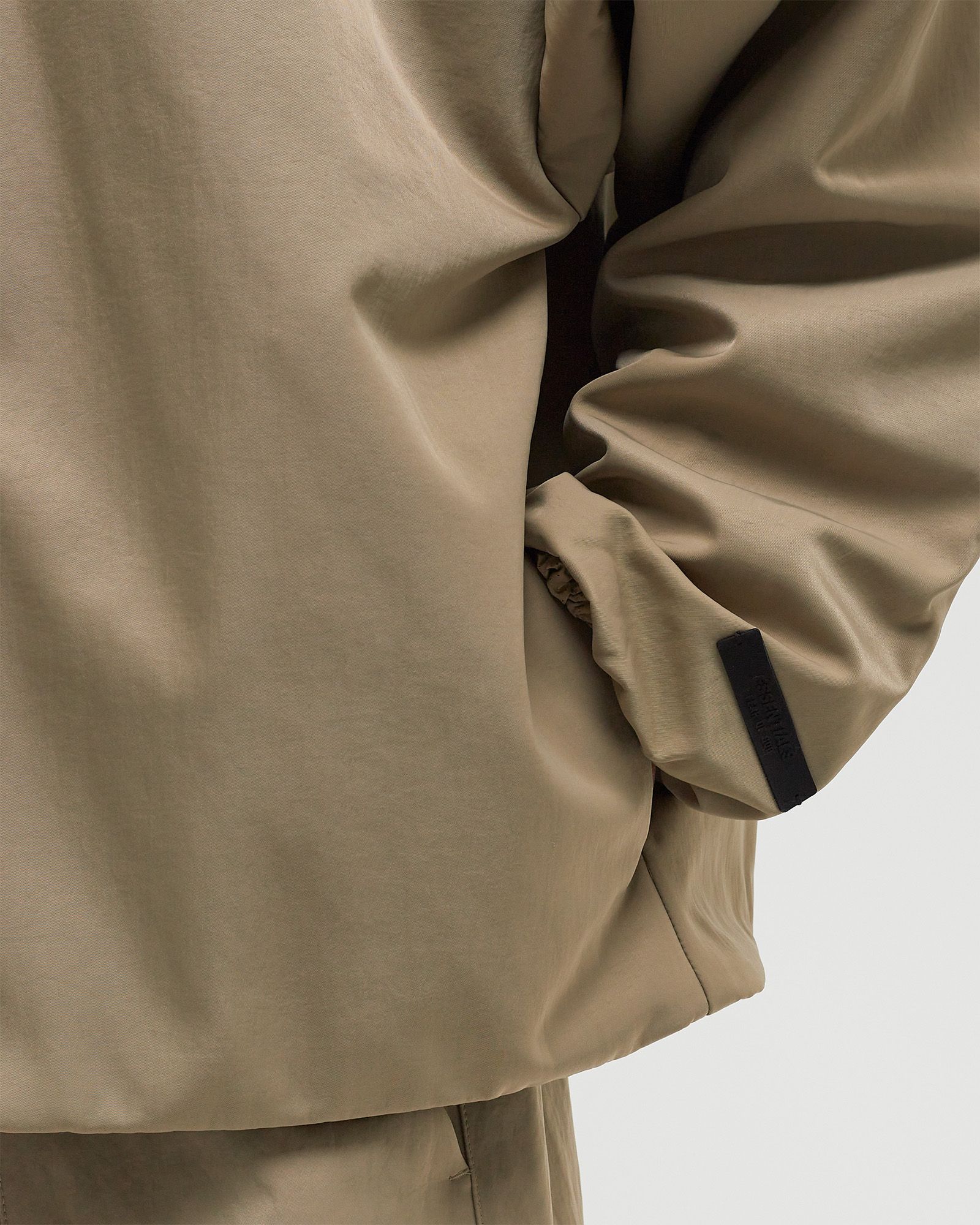 TEXTURED NYLON HOODED COACHES JACKET