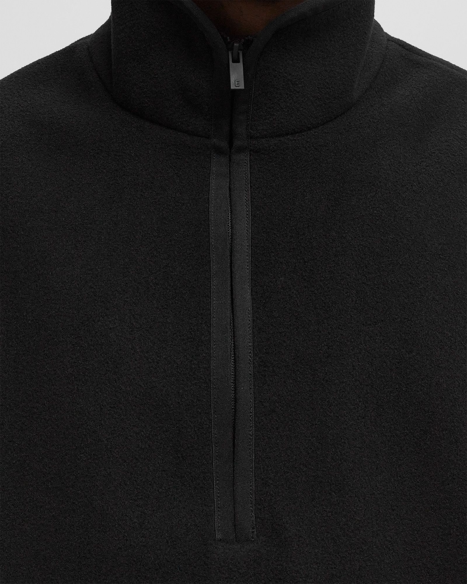 BRUSHED HALF ZIP PULL OVER