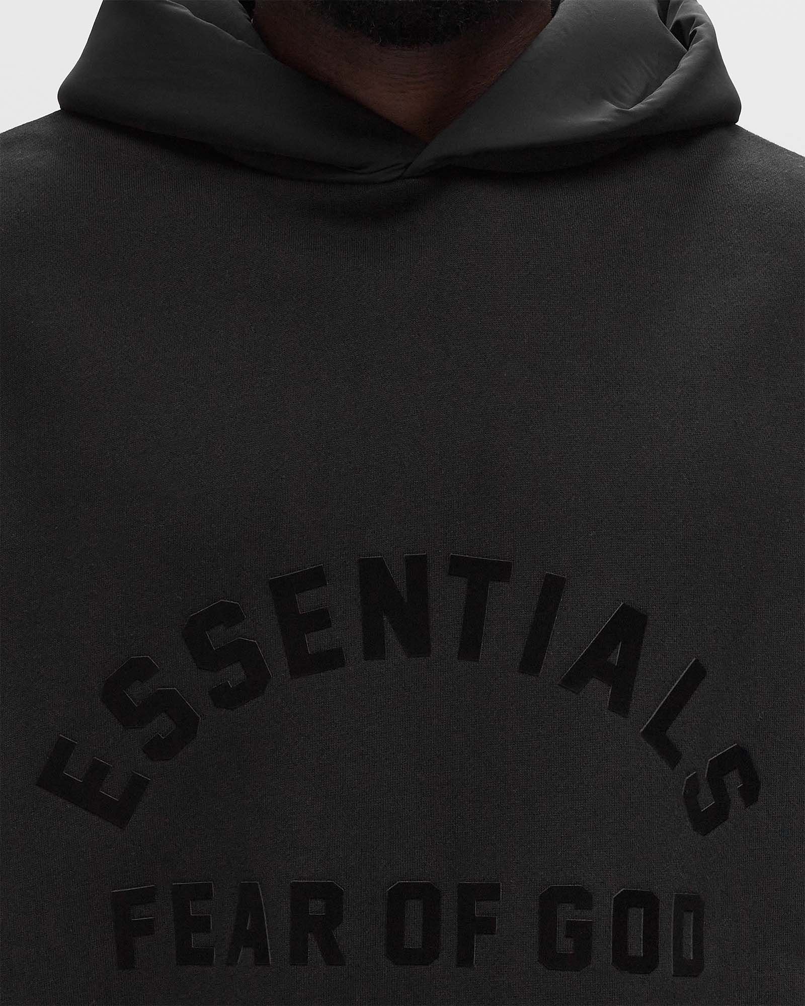 NYLON FLEECE HOODIE