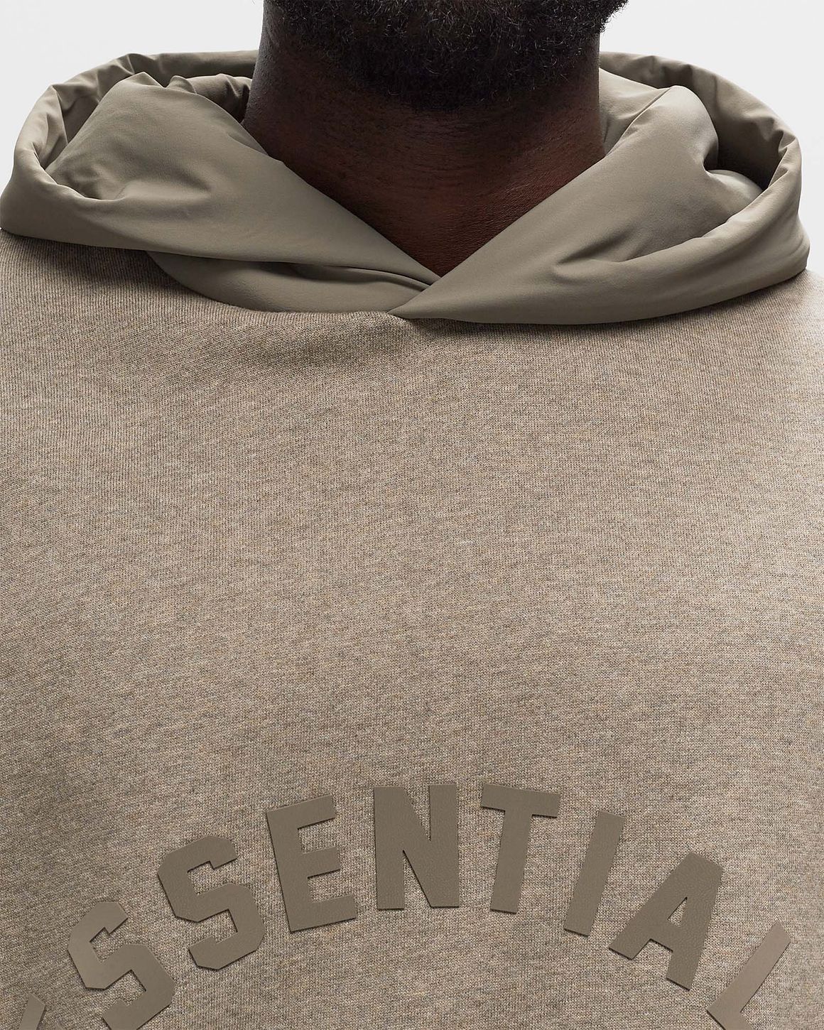 Fear of God Essentials NYLON FLEECE HOODIE Brown | BSTN Store Fear of God Essentials NYLON FLEECE HOODIE Brown | BSTN Store