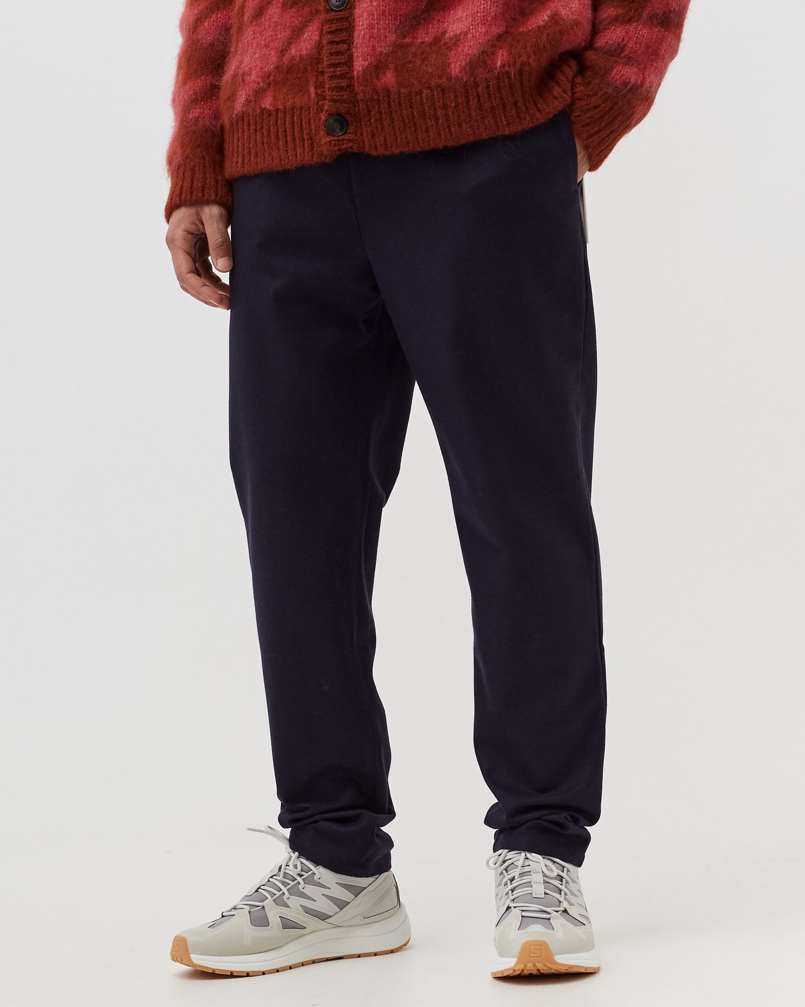 ELASTICATED WIDE TROUSERS