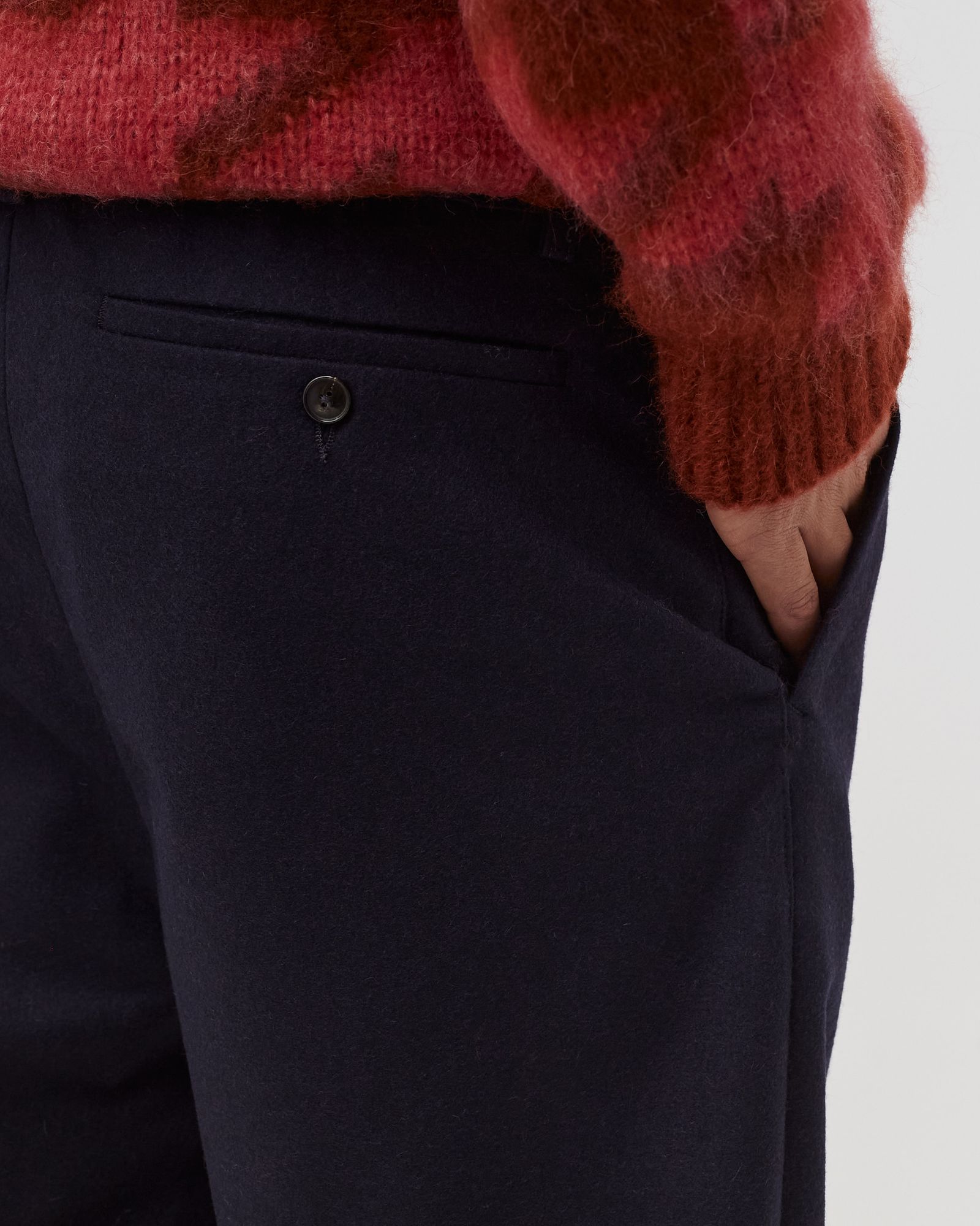 ELASTICATED WIDE TROUSERS