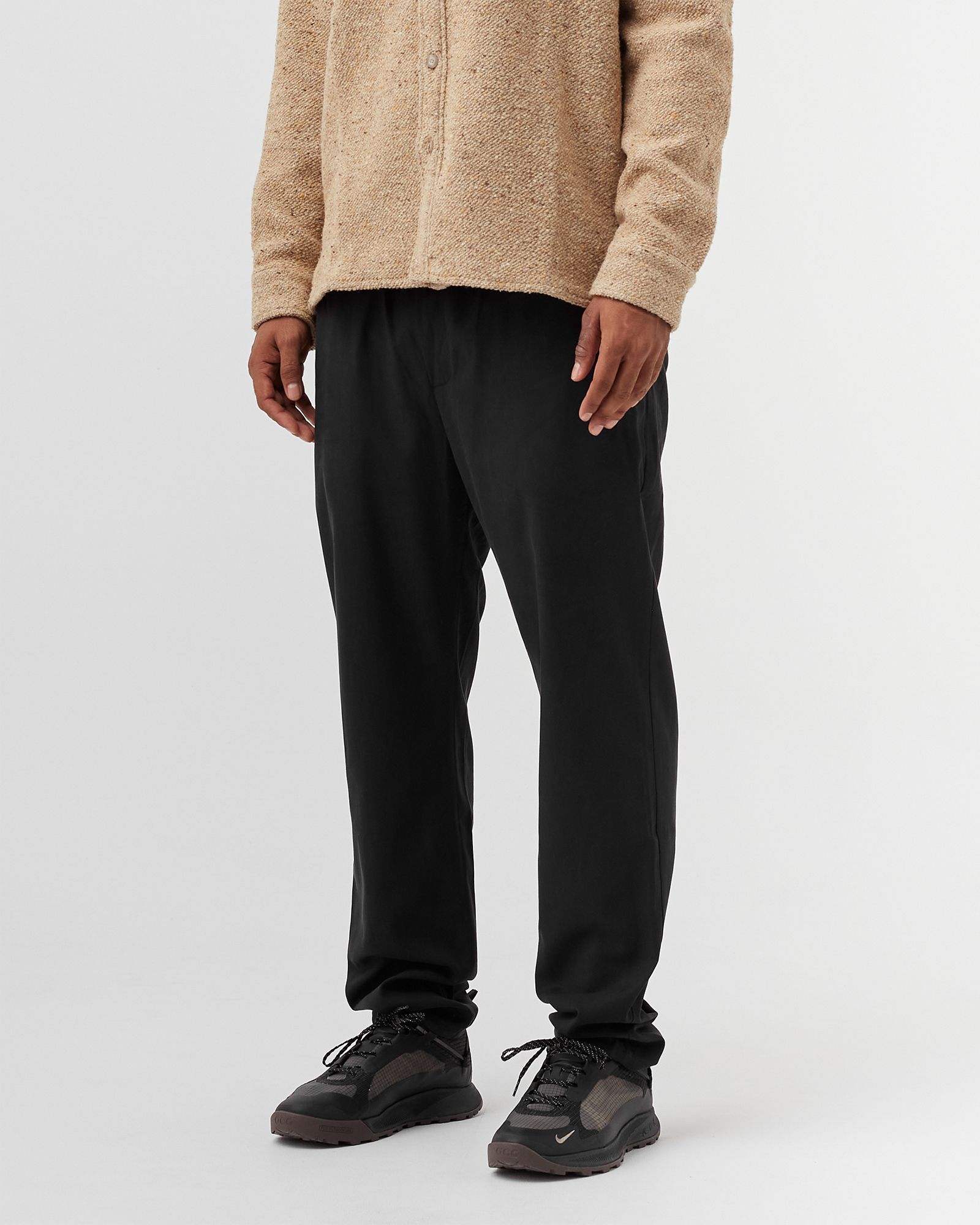 ELASTICATED WIDE TROUSERS