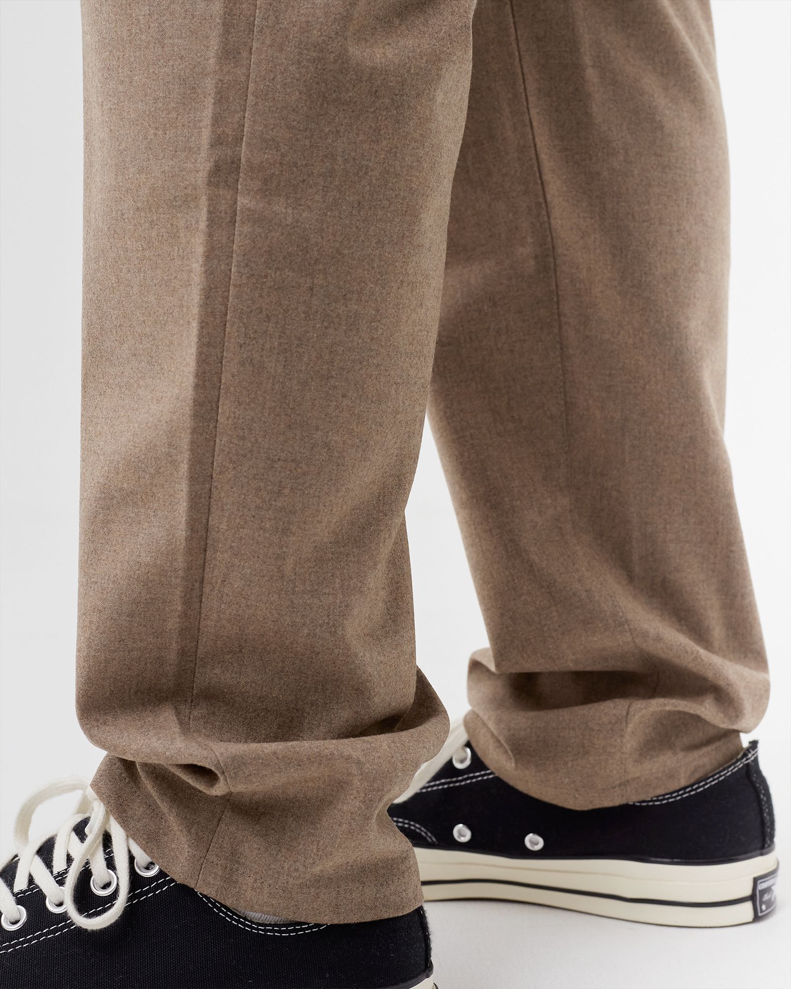 ELASTICATED WIDE TROUSERS