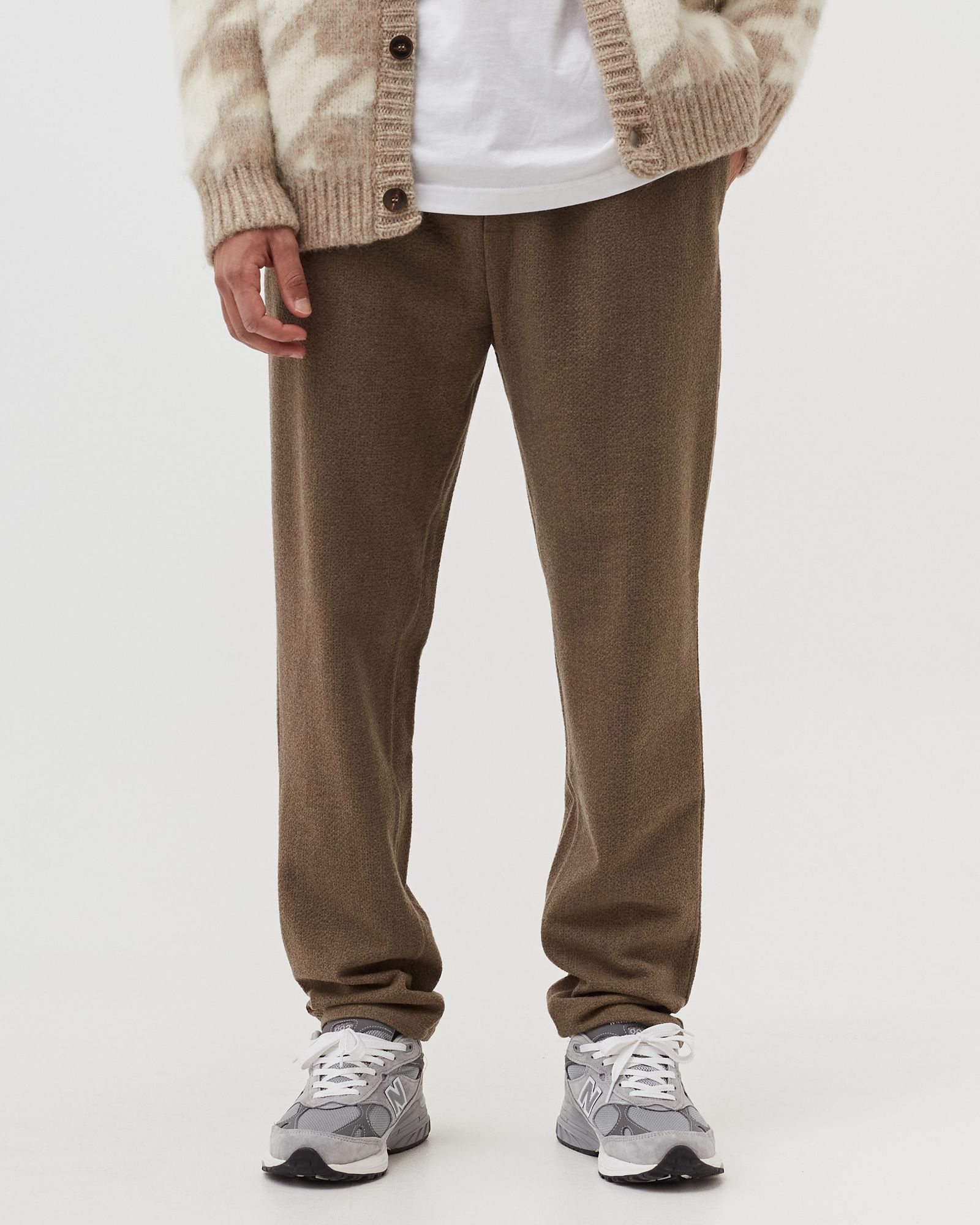 ELASTICATED WIDE TROUSERS