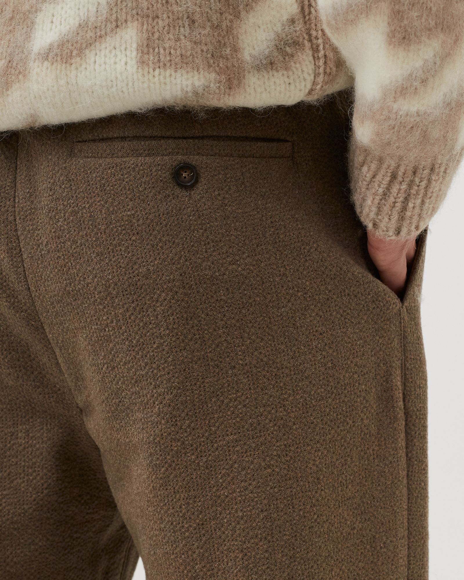 ELASTICATED WIDE TROUSERS