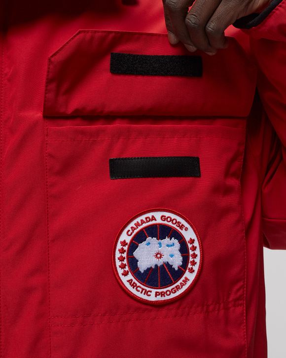 Canada goose expedition on sale parka red men's