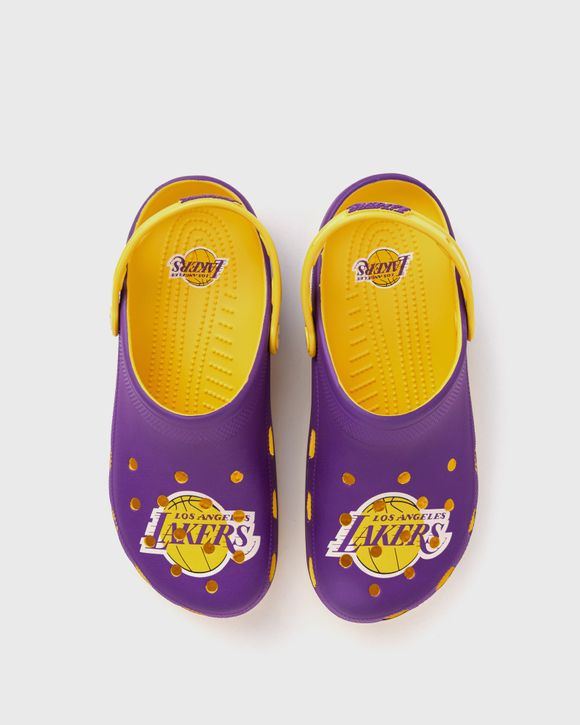 crocs x NBA Los Angeles Lakers Classic Clog Purple Yellow SUNFLOWER