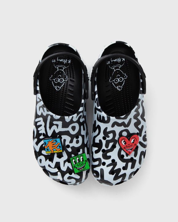 Keith Haring X Crocs ☆ Classic Clog Sandal★ Black Amazon.com | Crocs Unisex Haring Classic Clog Black 11