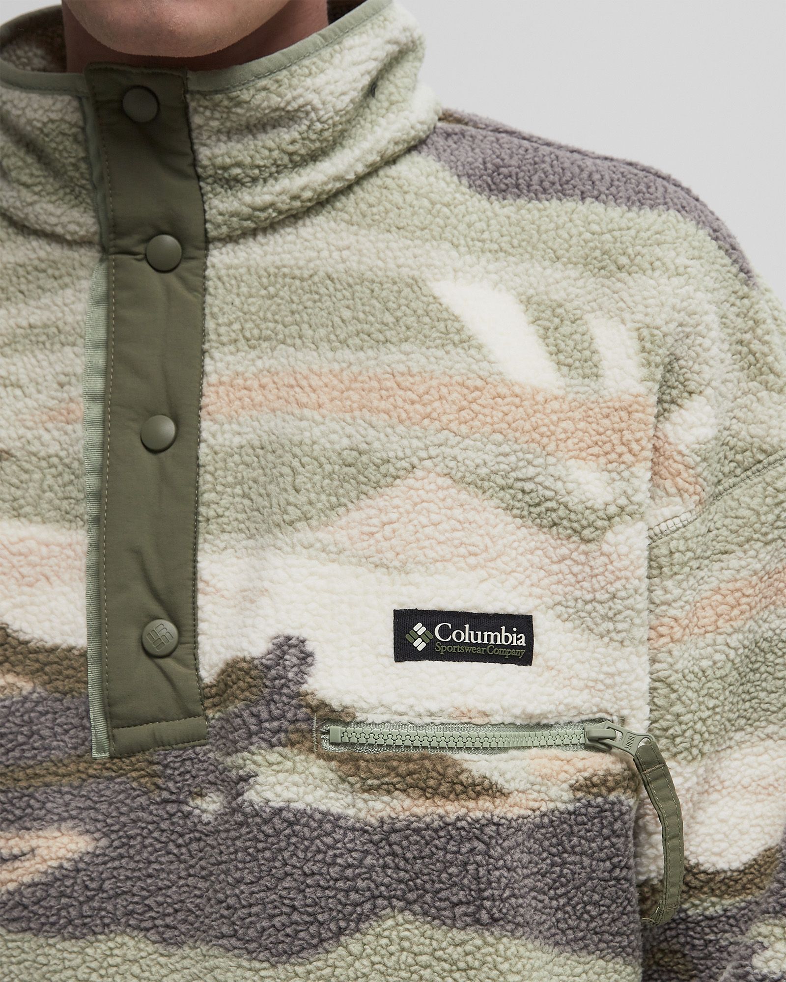 Helvetia™ II Printed Half Snap Fleece