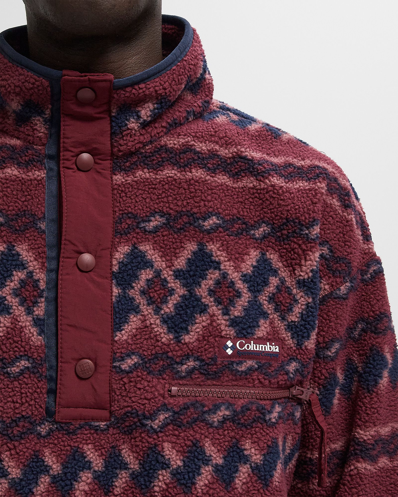 Helvetia™ II Printed Half Snap Fleece