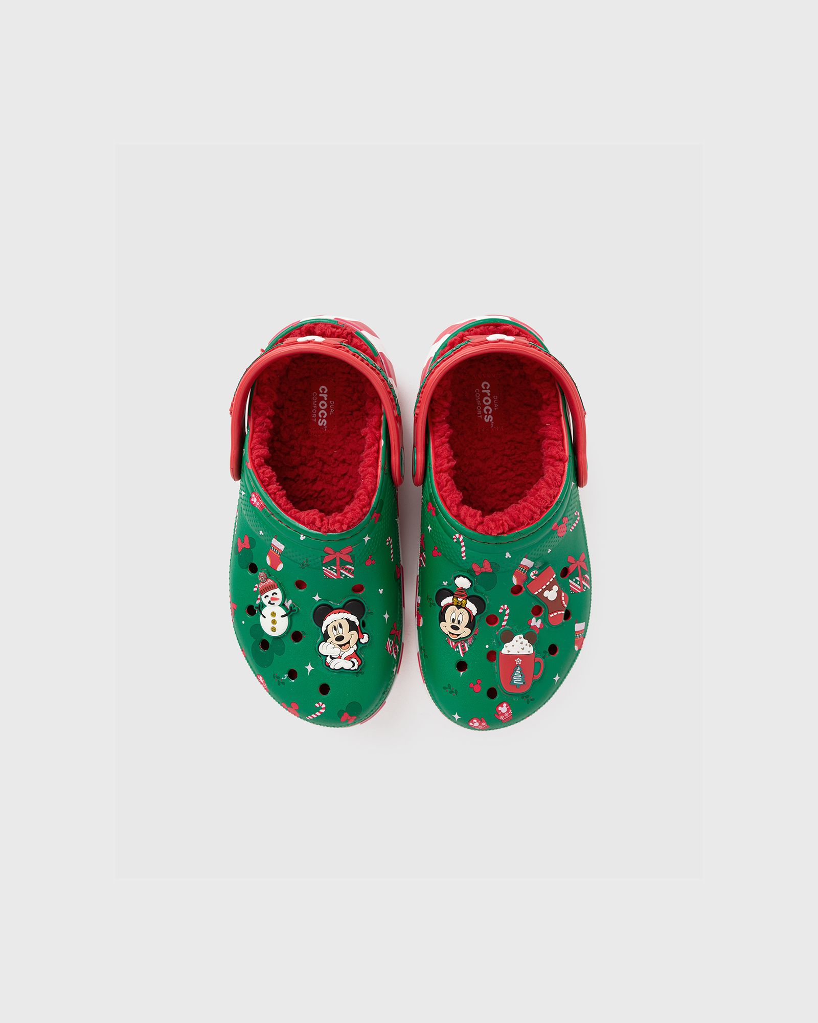 Mickey Xmas Lined Cls Clg T Mlt