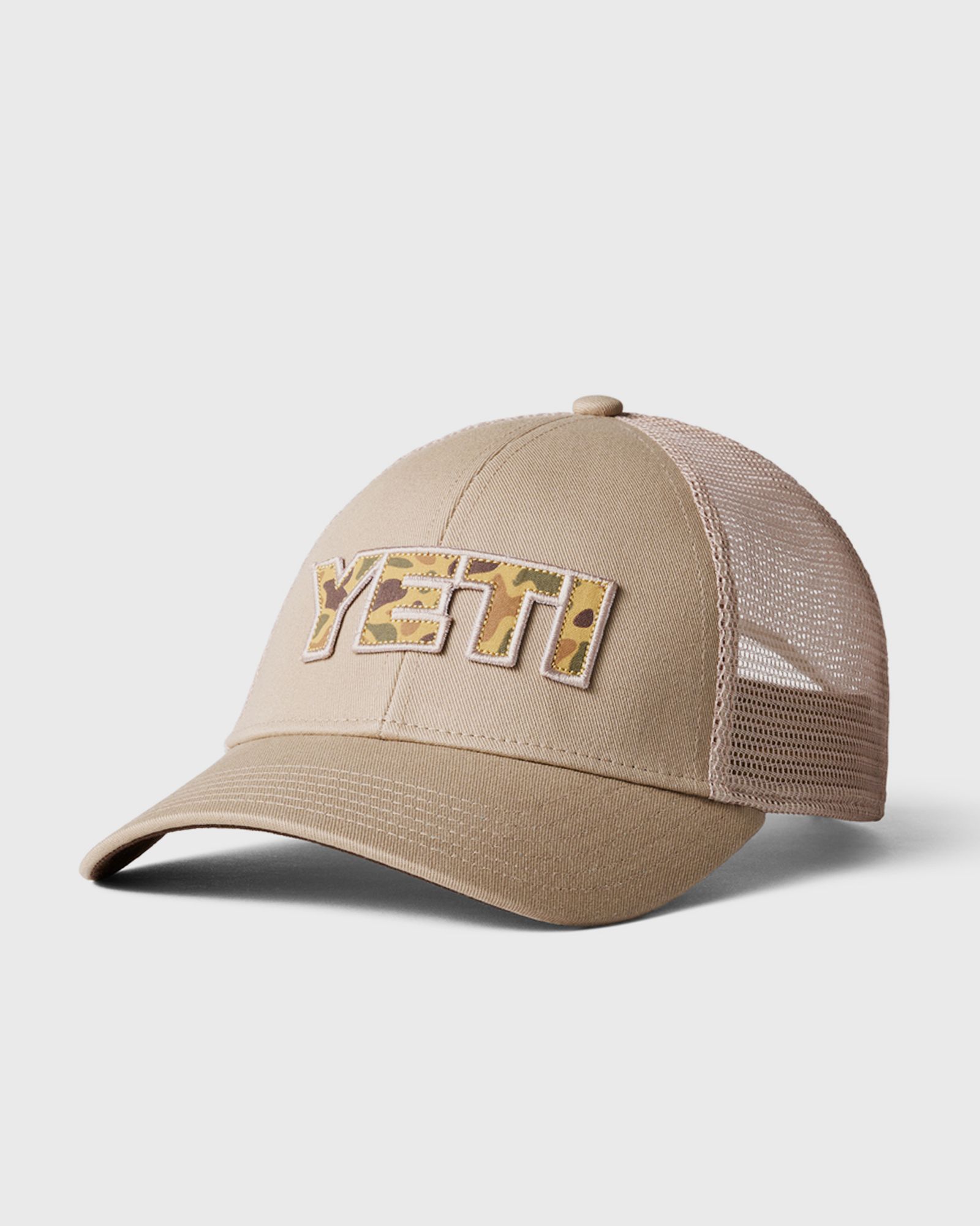 Camo Logo Badge Low Pro Trucker Hat