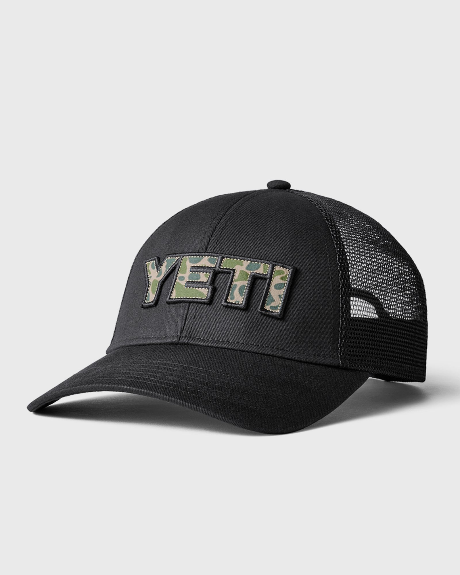 Camo Logo Badge Low Pro Trucker Hat