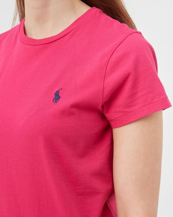 Polo Ralph Lauren WMNS COTTON JERSEY CREWNECK TEE Pink SPORTPINK