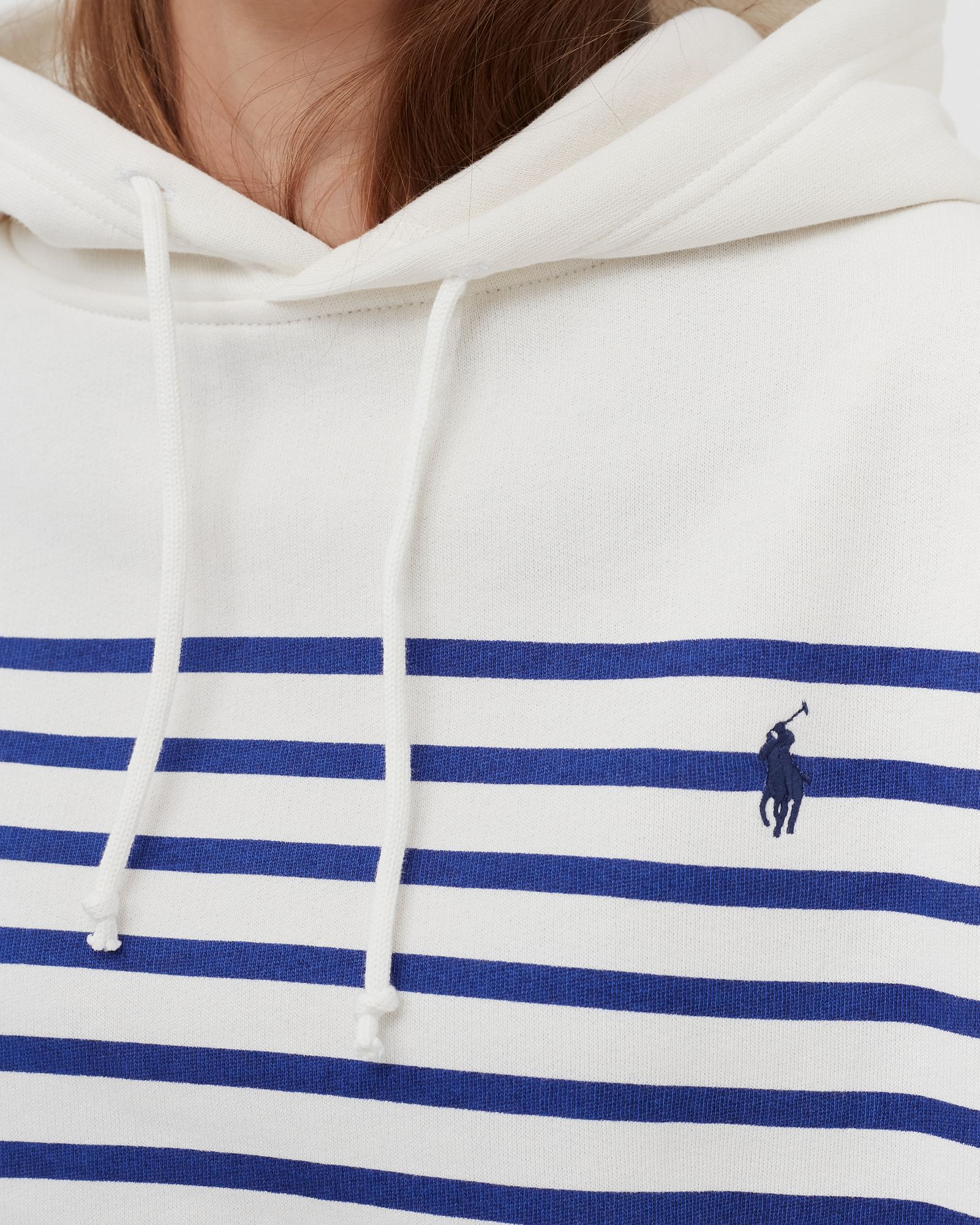 WMNS STRIPED FLEECE HOODIE