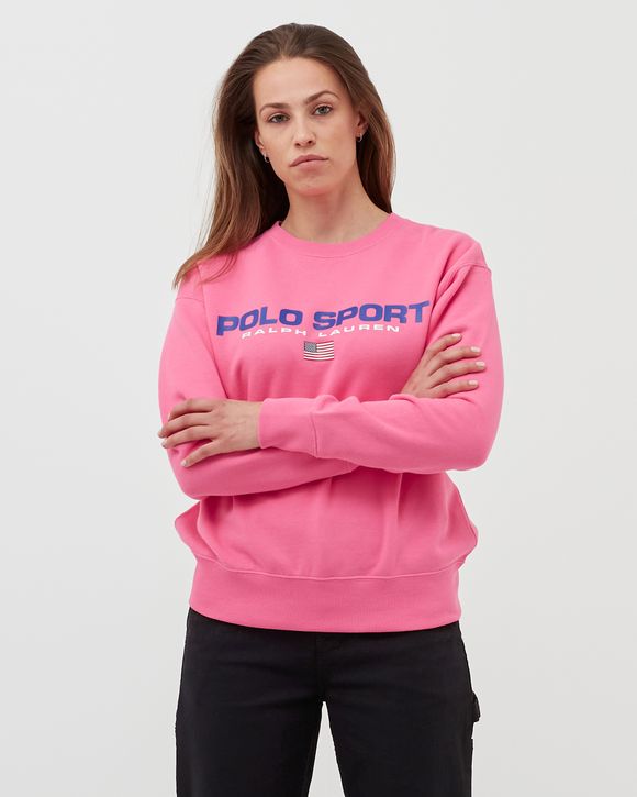 Polo SPORT ピンク スウェットM ポロスポーツ Polo Ralph Lauren WMNS POLO SPORT FLEECE SWEATSHIRT Pink