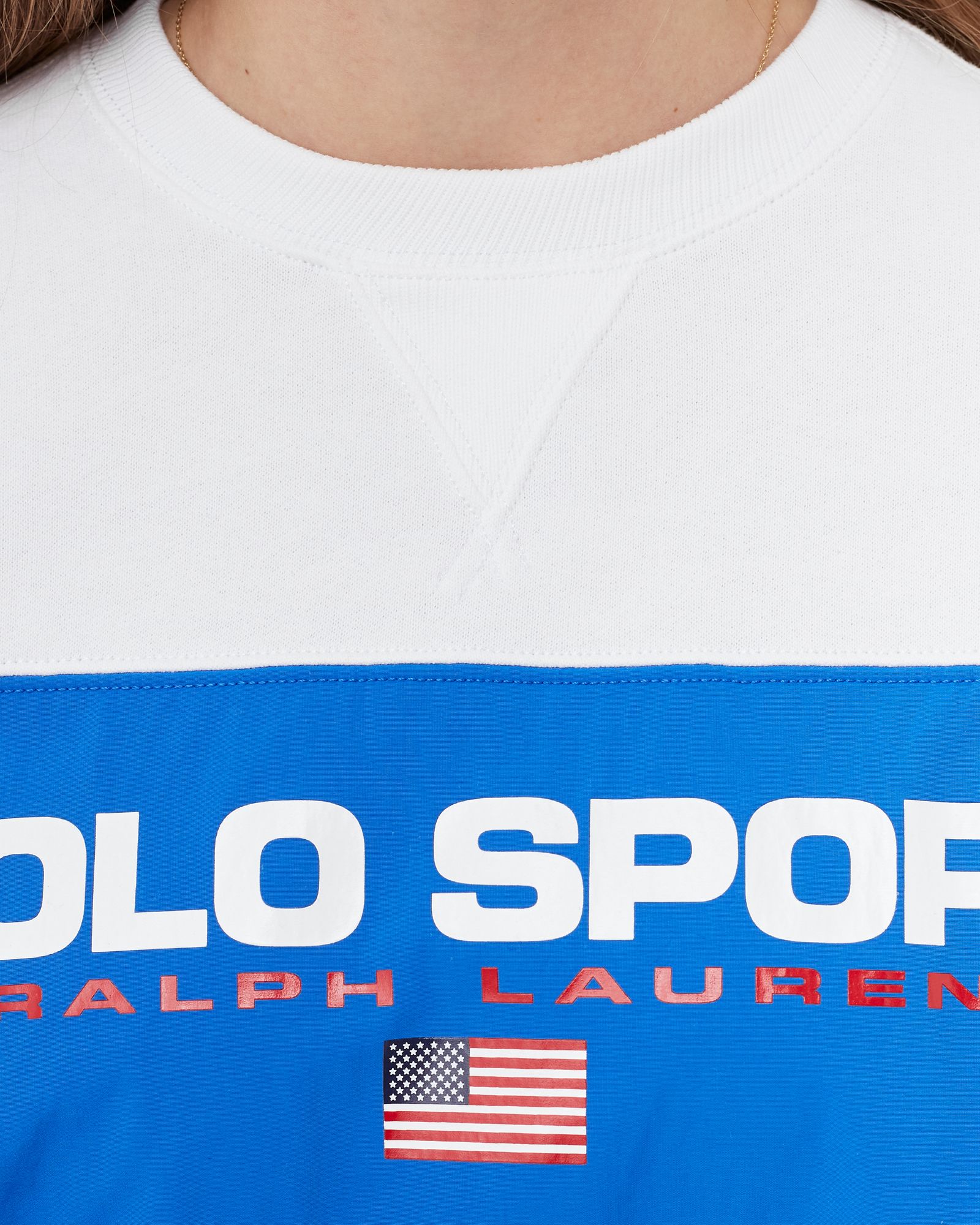 WMNS Colour-Blocked Polo Sport Sweatshirt