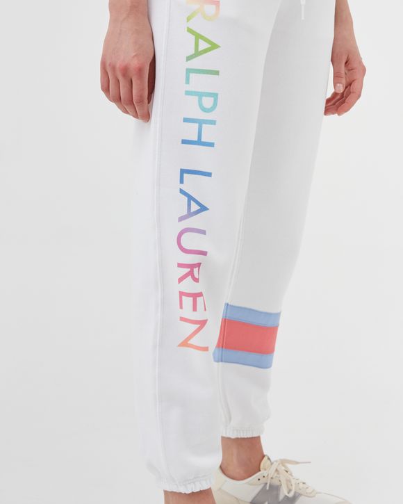 Polo Ralph Lauren WMNS Ombre Polo Sport Fleece PANT White - WHITE