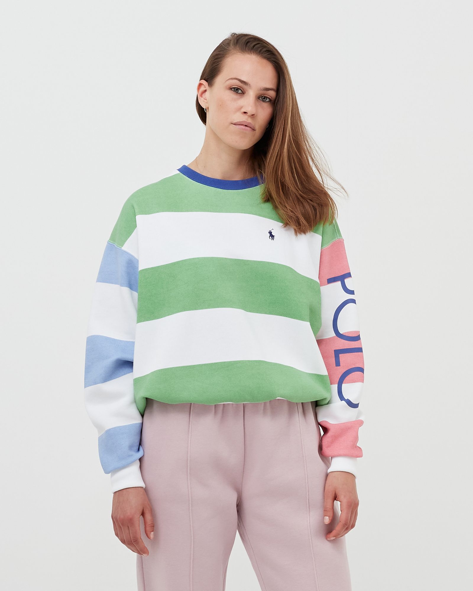 WMNS Striped Polo SWEATER