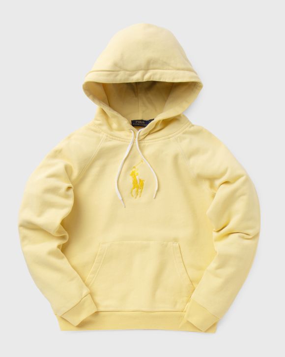 Ralph Lauren Big Pony Beach Fleece Pullover Hoodie in Yellow for