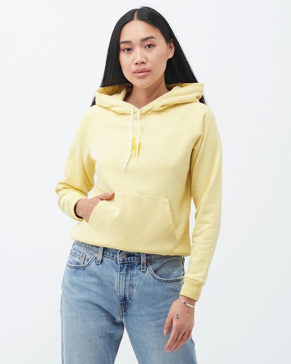 Polo Ralph Lauren Women Big Pony Fleece Hoodie Yellow Sweatshirt