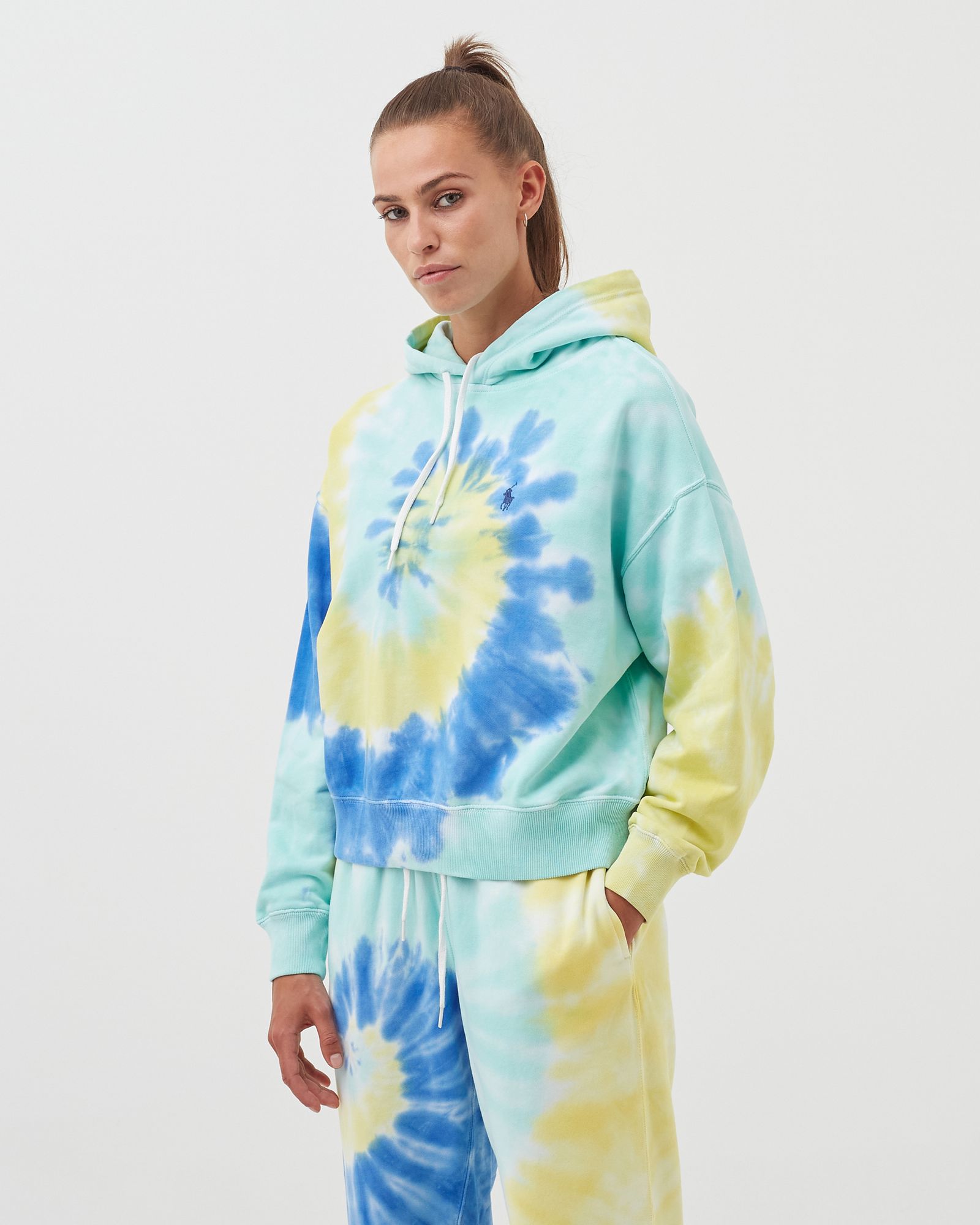 WMNS SPIRAL TIE-DYE TERRY HOODIE