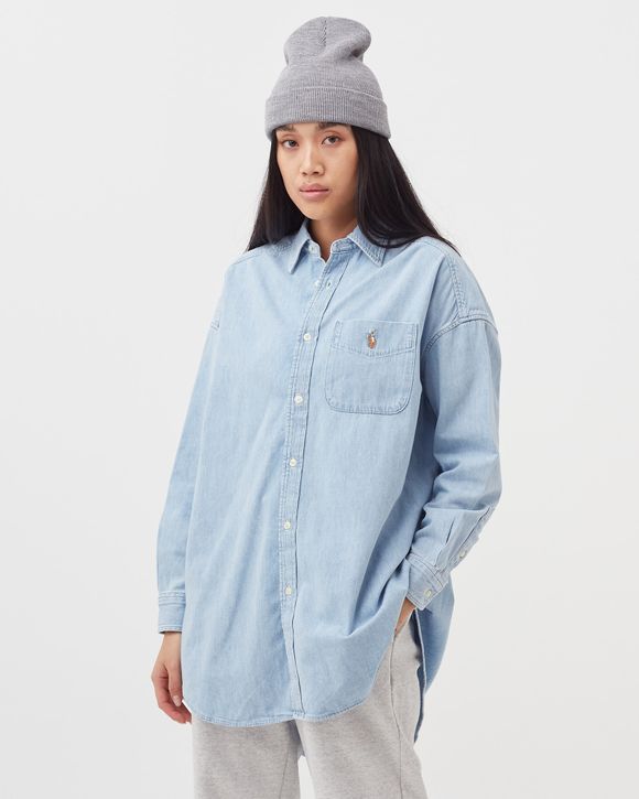 Oversized ralph lauren shirt best sale