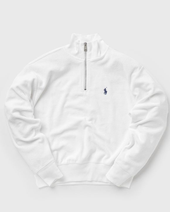 Polo Ralph Lauren WMNS HALF ZIP SWEATSHIRT White BSTN Store