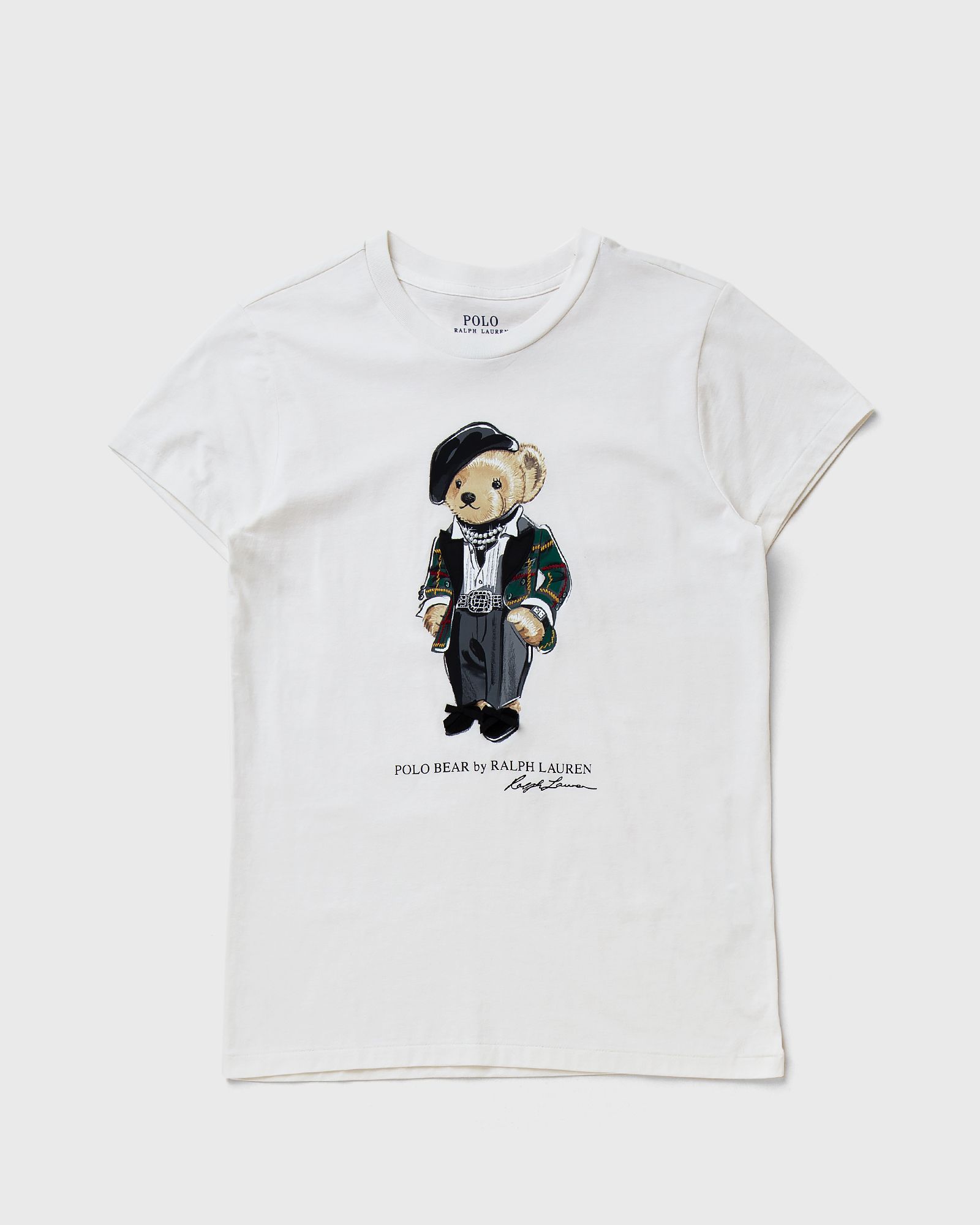 WMNS PLAID TUX BEAR T-SHIRT