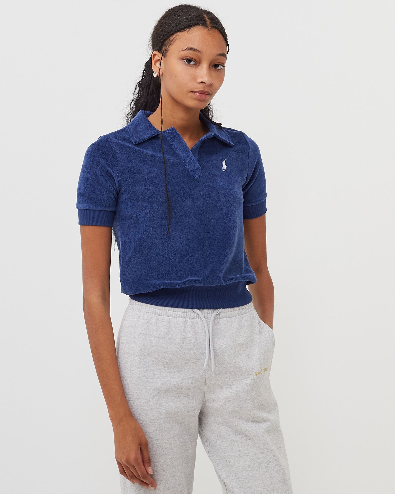 WMNS LONGSLEEVE TERRY POLO SHIRT