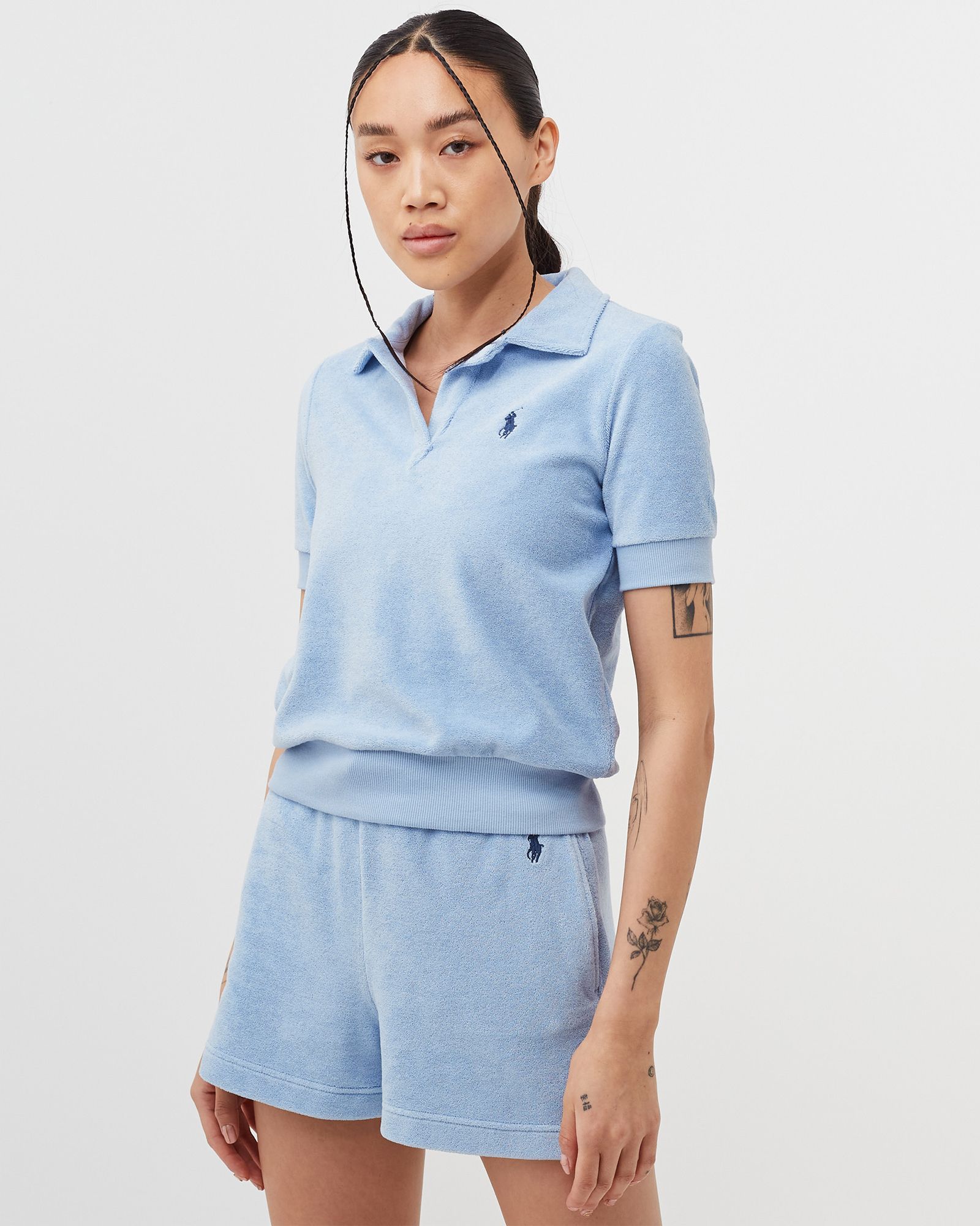 WMNS LONGSLEEVE TERRY POLO SHIRT
