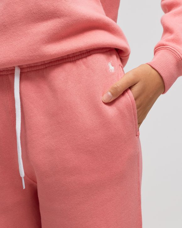 Logo fleece-backed sweatpants in pink - Polo Ralph Lauren