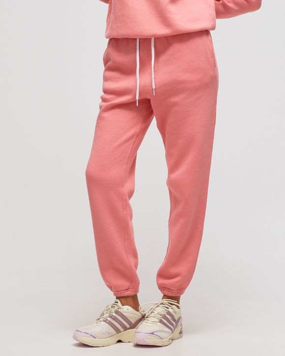 POLO RALPH LAUREN ATHLETIC FLEECE ANKLE SWEATPANT, Pink Women's Casual  Pants