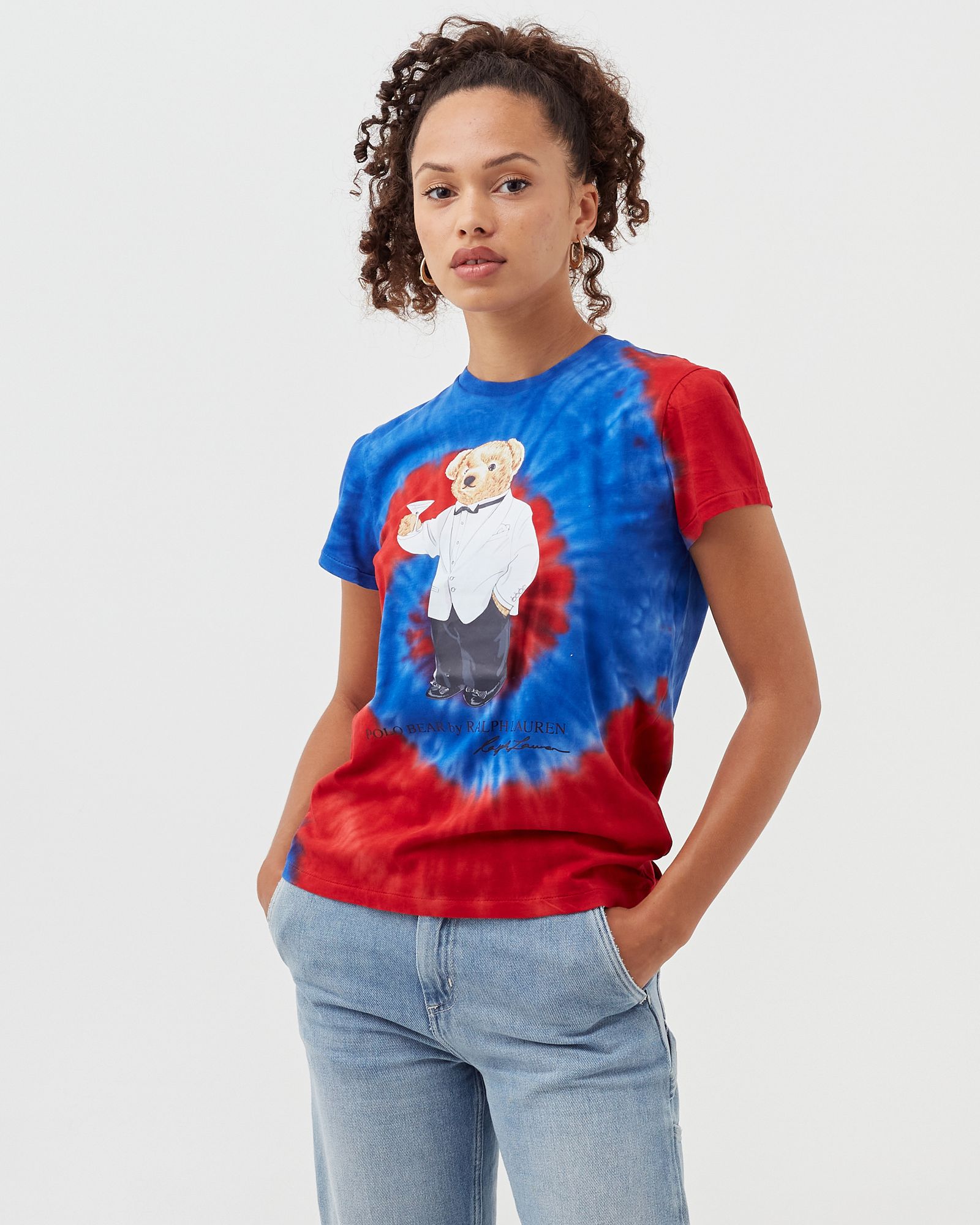 WMNS TIE DYE BEAR TEE