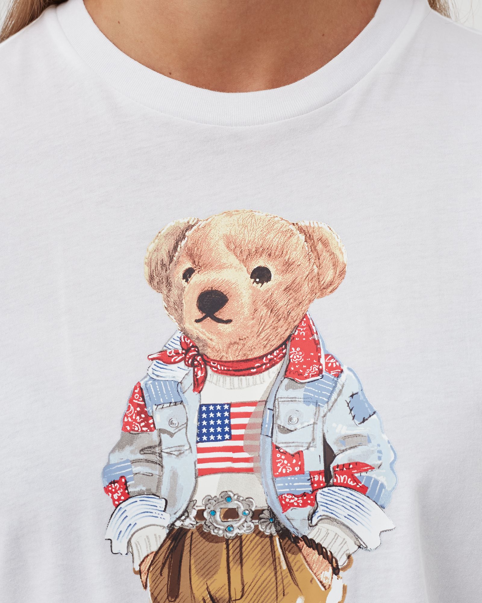 WMNS BANDANA POLO BEAR TEE