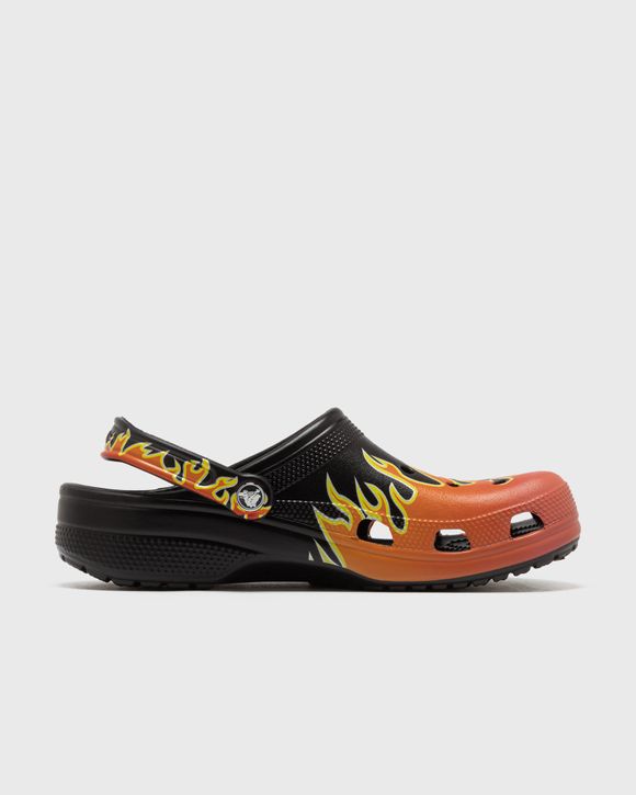 Classic Flames Clog Blk/Mlti