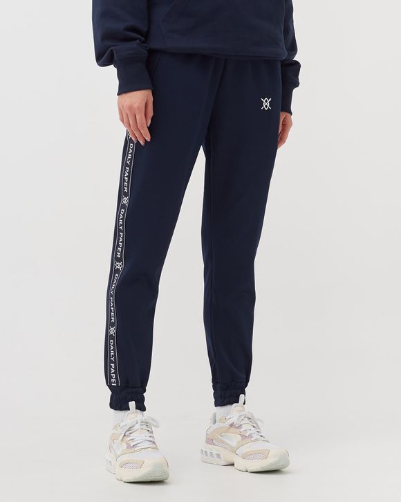 Daily paper black hot sale tape logo track pants